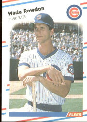 1988 Fleer Baseball Cards      430     Wade Rowdon